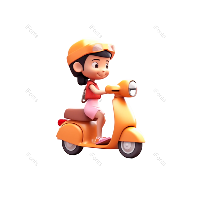 卡通图片,手套元素,插画PNG,女人免抠素材